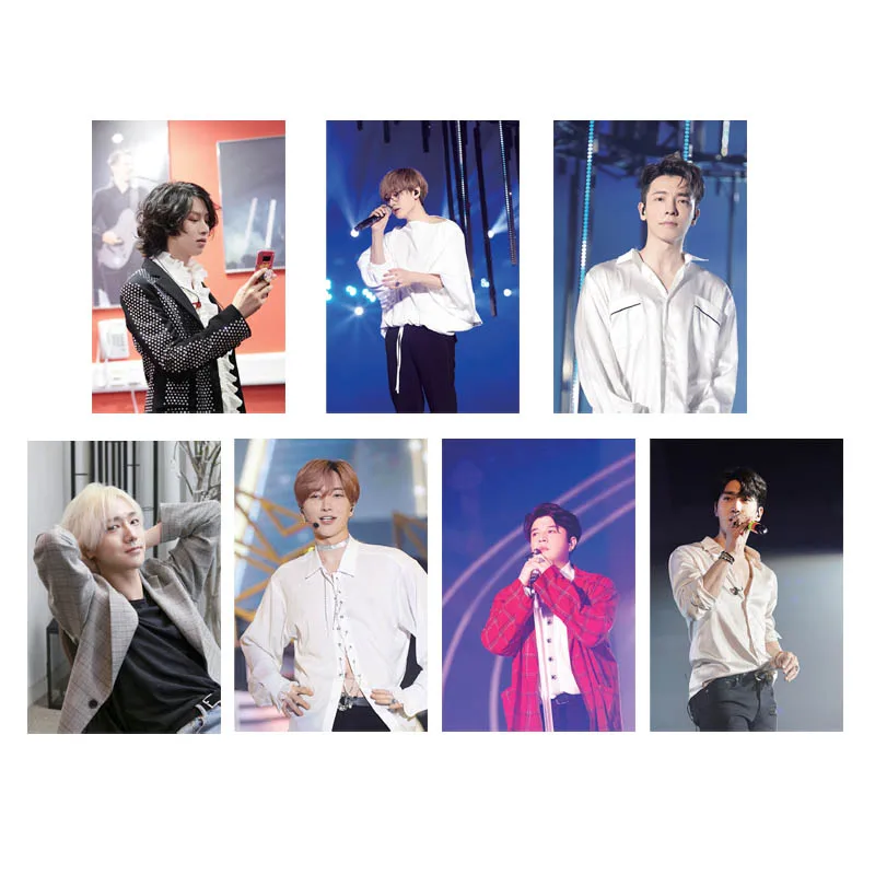 

Youpop KPOP SUPER JUNIOR SJ Play Album Transparent Photo Card PVC Cards Self Made LOMO Card Photocard XK554