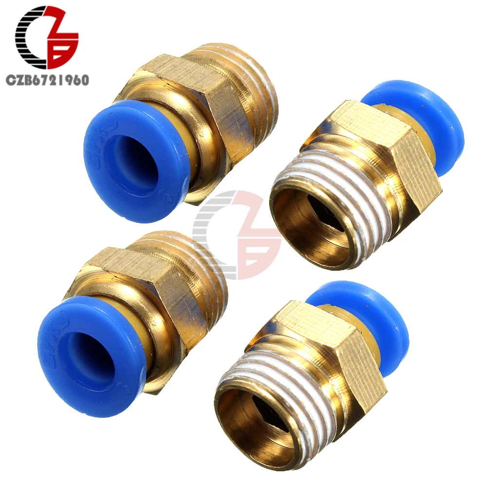 

New 1/4" BSP Male to 8mm Straight Push In Fitting, Pneumatic Connecter Adaptor