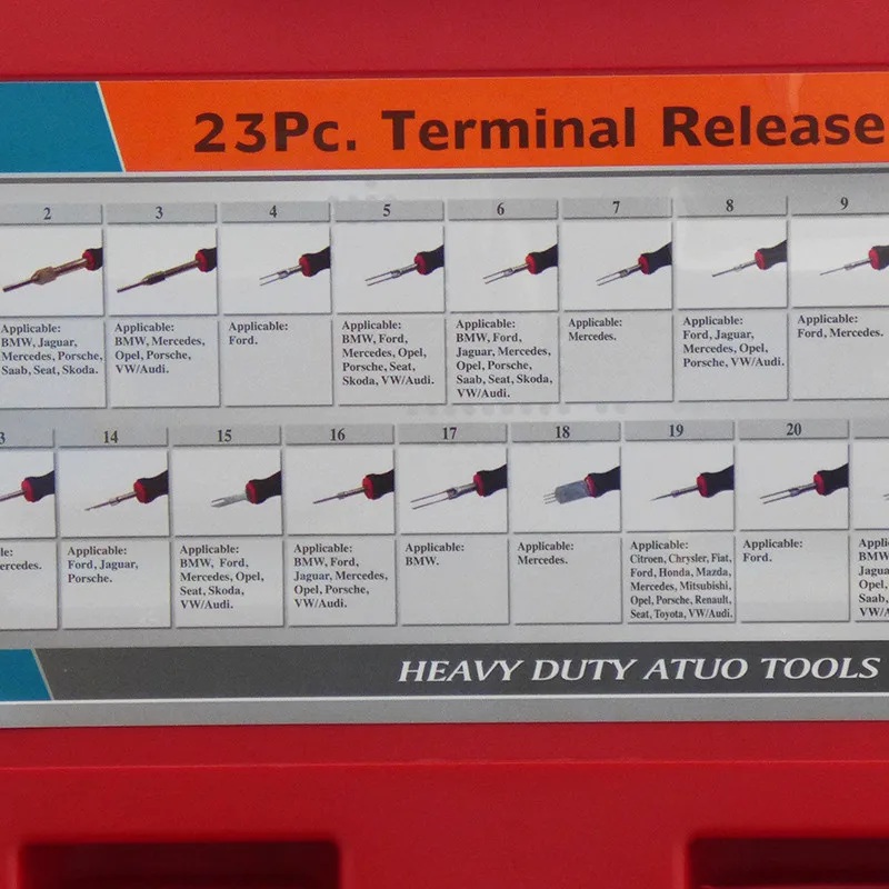 23 шт. отвертки соединители для транспортных средств комплект для удаления штифтов терминалы набор инструментов