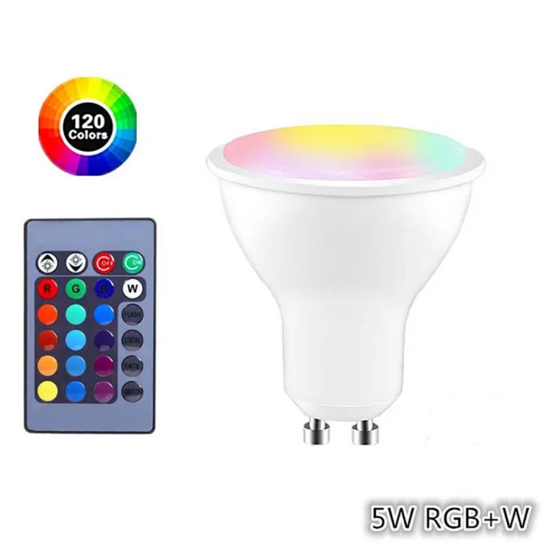 E27/GU10 LED 16 Цвет Изменение RGB волшебный свет лампы 85-265 В RGB подсветкой Spotlight ИК-пульт дистанционного управления