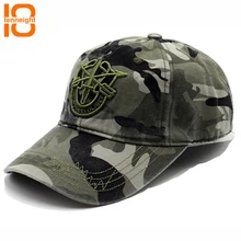 Tenneight летняя камуфляжная шапка тактическая Для мужчин регулируемый, для спорта на открытом воздухе Шапки с дизайном «морских котиков» армейская камуфляжная кепка кепки с козырьком от солнца