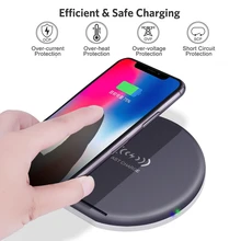 Быстрое беспроводное зарядное устройство Подставка для телефона 10 Вт Зарядное устройство для мобильного телефона для iPhone X XS Max samsung Xiaomi mix 3 2s зарядный приемник адаптер