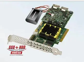 Raidstorage Adaptec RAID 5805Z P/N: 2266900-R ASR-5805Z 8-Порты и разъёмы 3 ГБ/сек. PCIe контроллер SAS карты
