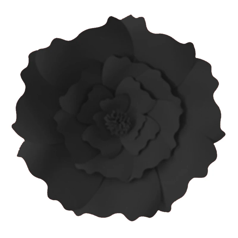 JOY-ENLIFE 1 шт. 30 см/40 см DIY Бумага цветы фон декоративные искусственные цветы украшения на свадьбу на день рождения вечерние украшения дома - Цвет: Black