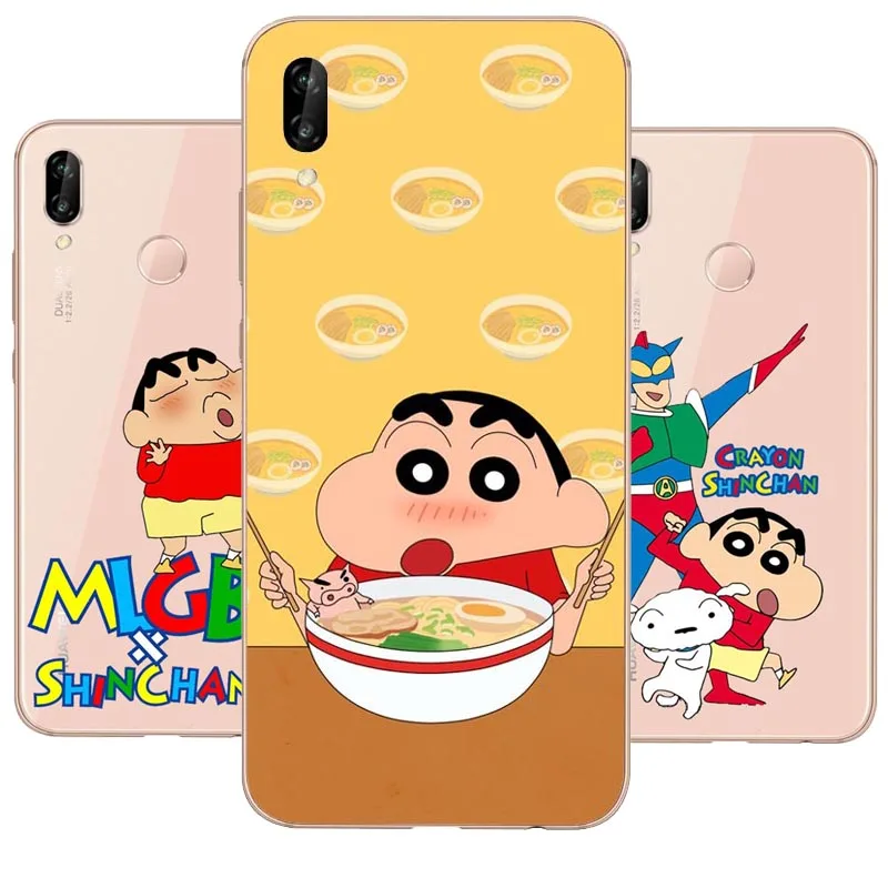 日本漫画クレヨンしんちゃん電話ケースソフトtpuおかしいhuawei社p8l Pl Plite P30 メイト 8 9 10 メイト por Rs P10pius Half Wrapped Cases Aliexpress