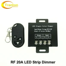 LED Single Color Dimmer DC12V-24V 20A 3 Key RF for Single Color LED Strip Controller.