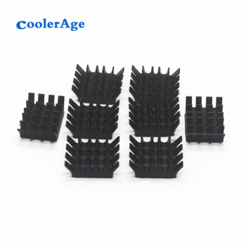 

CoolerAge 10 x Aluminum Cooling PCS 13x13x6MM Chipset Heat Sink RAM Radiator Heatsink Cooler