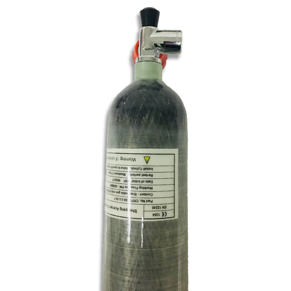 AC121711 2L CE Mini Scuba Diving Gas Cylinder Scuba Diving Tank Airforce Condor Part Cylinder Compressed Air Scuba Tank 4500Psi