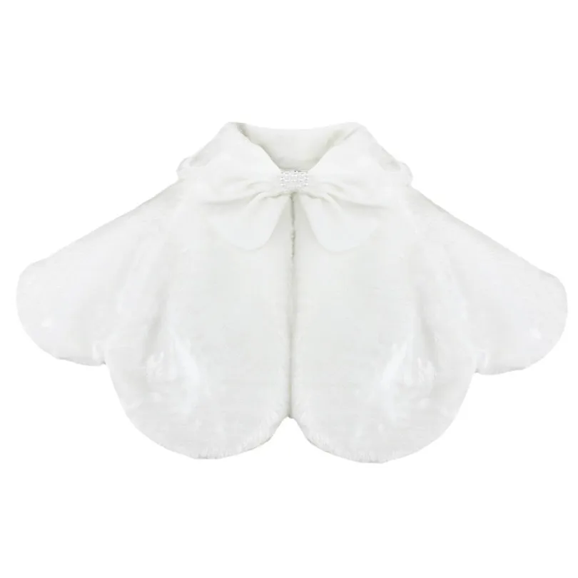 Белая пышная куртка принцессы с цветочным рисунком для девочек на свадьбу и день