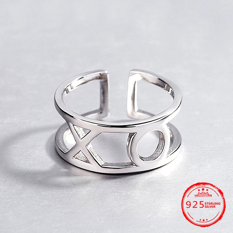 

925 Silver Ring Lady Fashion Individual Open Ring King 2019 Charm Jewelry Couple Gift