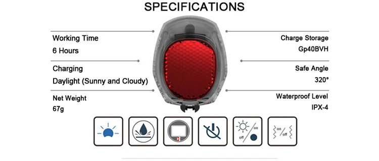 Cheap Smart Solar Bike Light Rear Rechargeable Solar Bicycle Light Tail LED Flashlight Cycling Lamp 7 Cheap Smart Solar Bike Light Rear Rechargeable Solar Bicycle Light Tail LED Flashlight Cycling Lamp 7