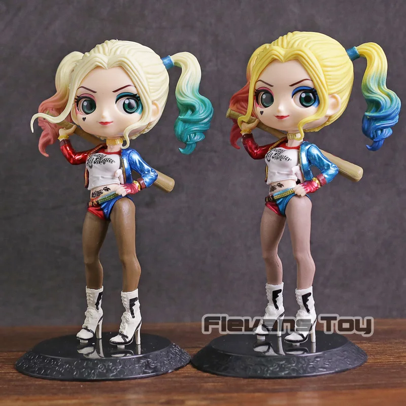 

Q Posket Dolls Belle Ariel Elsa Anna Aurora Harley Quinn Tinkerbell Snow White Wonder Woman Figures Princess Toys17 Styles