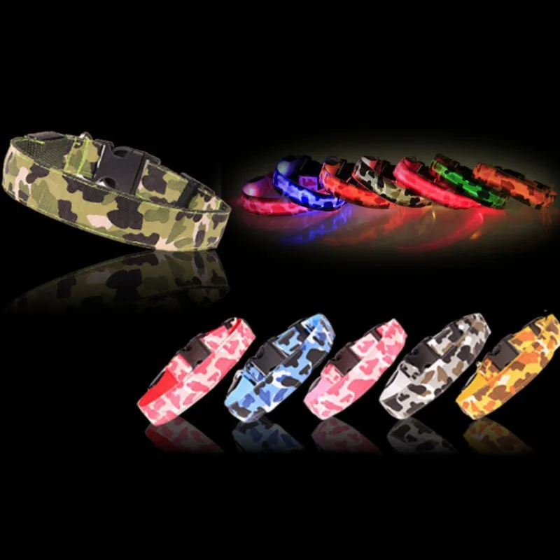 

LED Dog Collar Night Safety Flashing Glow Pet Dog Cat Collar With USB Cable Charging Dogs Accessory USB Rechargeable