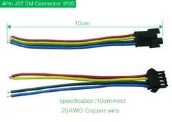 JST SM 2.5 мм шаг 3pin RGB СВЕТОДИОДНЫЕ ленты кабель с разъемами
