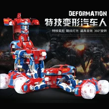 Новейший Рождественский подарок 2,4 г пульт дистанционного управления деформационный трюк rc автомобиль Bigfoot Монстр внедорожник флип трюк rc игрушки