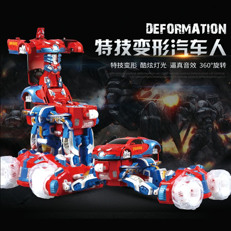 Newest Chrismas gift 2 4G remote control deformation stunt rc car Bigfoot monster cross country vehicle