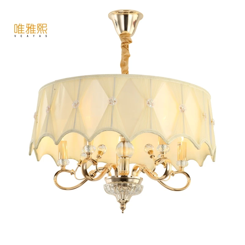 FREE SHIPPING lampshade chandelier fabric lampshade modern crystal