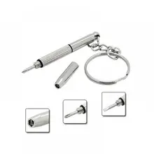 Мода 4 в 1 отвертка для очков ручные инструменты 3 в 1 отвёртка для солнечных очков Набор для ремонта часов с брелком