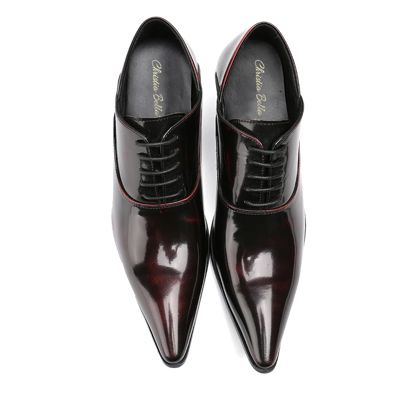 Christia Bella Mens Dress Shoes High Heels Leather Wedding Shoes Mens Formal Business Shoes Man Oxfords Shoes for Work Plus Size Christia Bella Mens Dress Shoes High Heels Leather Wedding Shoes Mens Formal Business Shoes Man Oxfords Shoes for Work Plus Size
