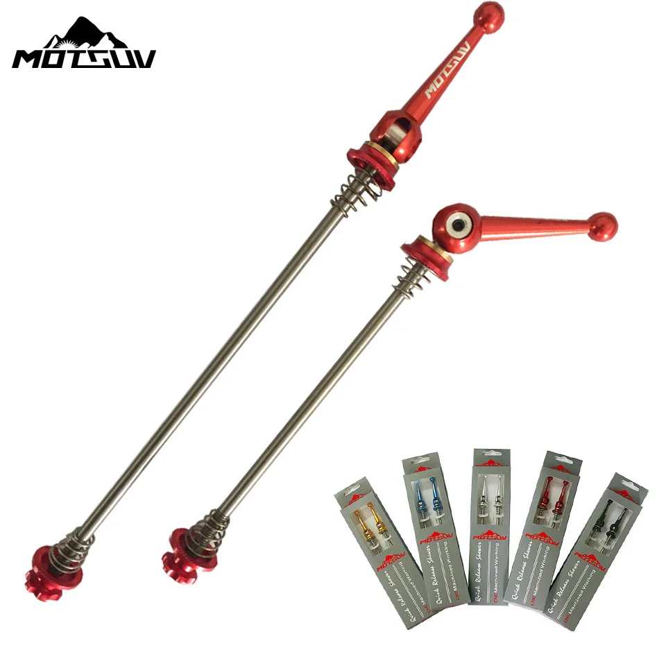 

Bicycle Quick Release Front Rear Titanium Lightest CNC Cycling Wheel Hub Skewers Set MTB bike hub Quick-release Bike Parts