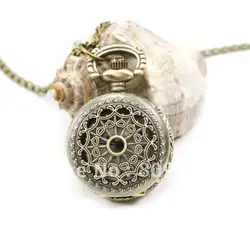 Оптовая цена покупатель хорошее качество, модные для девочек Новинка для женщин бронзовая Хороший мини-фигура Античный карманные часы