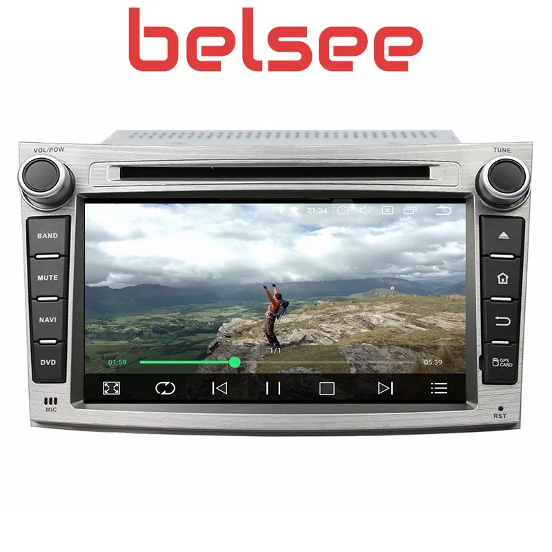 Excellent Belsee for Subaru Legacy Outback 2009-2014 2 Din Android 9.0 Car Radio Octa Core Bluetooth Stereo GPS Unit Autoradio DVD Player 1