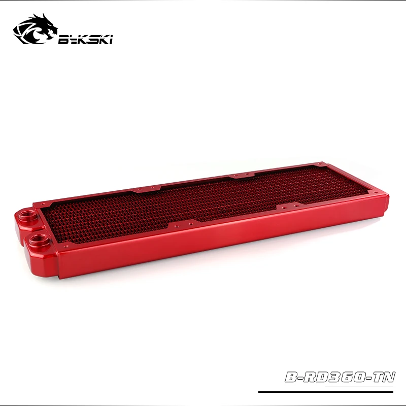 BYKSKI 28mm Thick Copper 360mm Single Row of Radiator Computer Water Cooling Liquid Heat Exchanger use for 12cm Fans B-RD360-TN |
