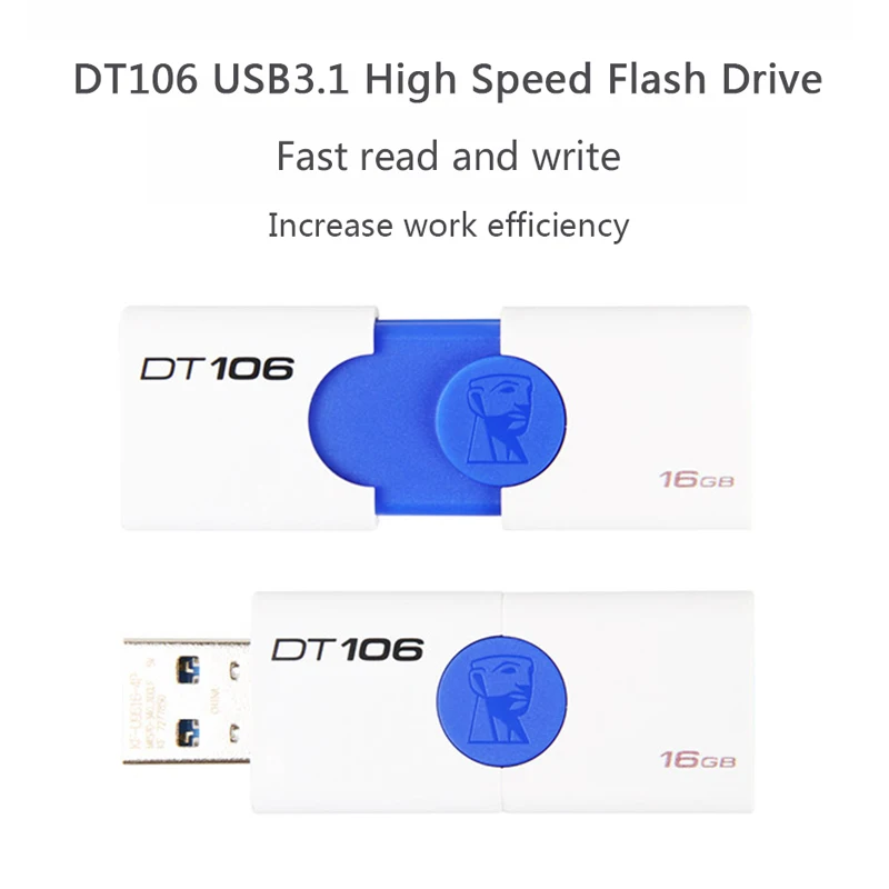 DataTraveler 106 DT106 USB 3,0 kingston USB флеш-накопитель 16 ГБ 32 ГБ 64 ГБ 128 ГБ U Диск флеш-накопитель 16 32 64 128 ГБ