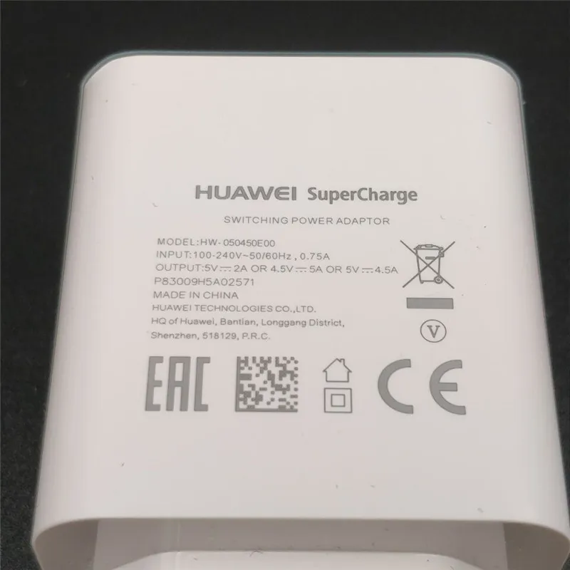 Оригинальное быстрое зарядное устройство Huawei p10 Mate 9 10 Pro Plus настенный адаптер для