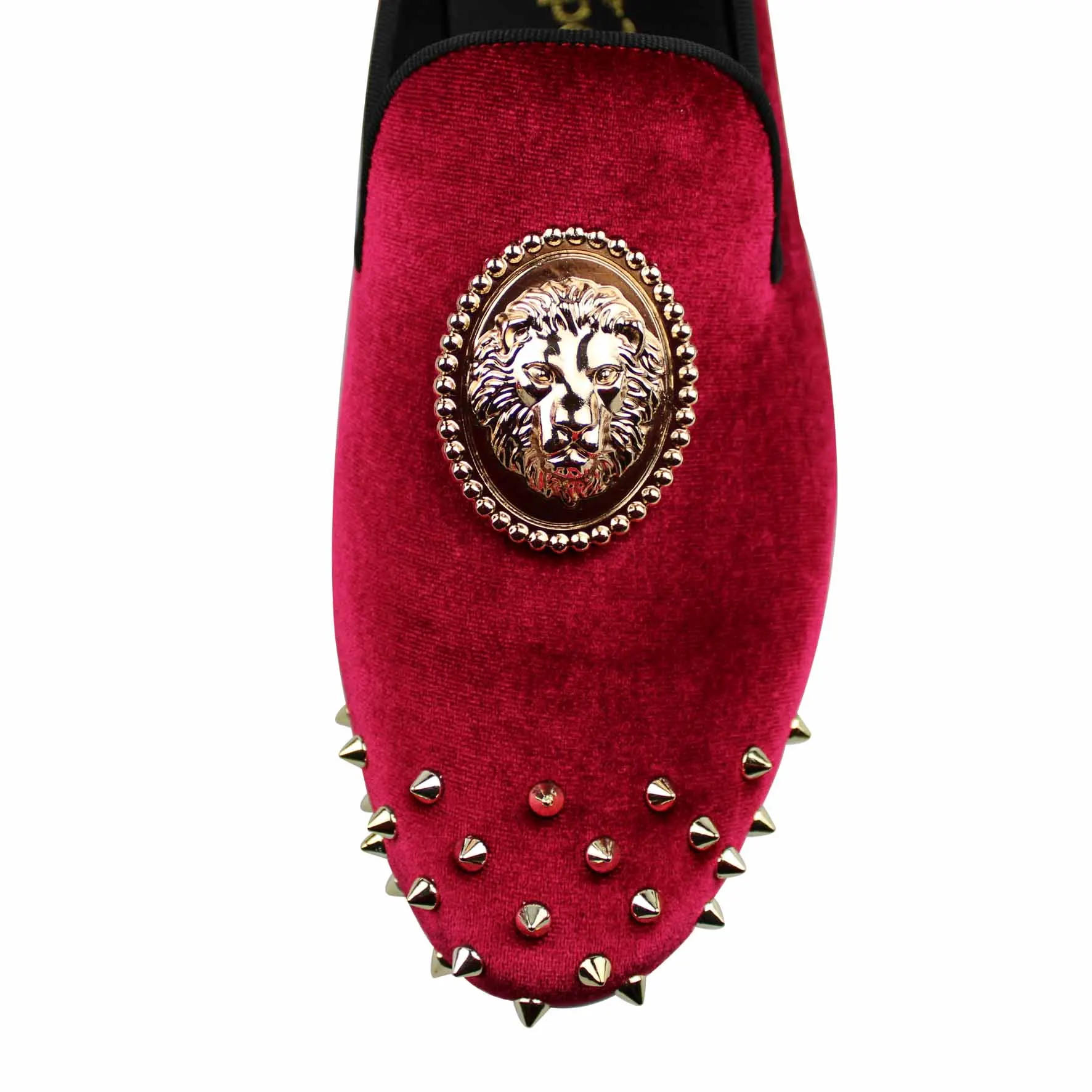 Harpelunde Men Prom Shoes Spikes Red 