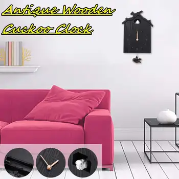

Cuckoo Clock Living Room Wall Clock Bird Cuckoo Alarm Clock Watch Modern Brief Children Decoration Home Day Time Retro