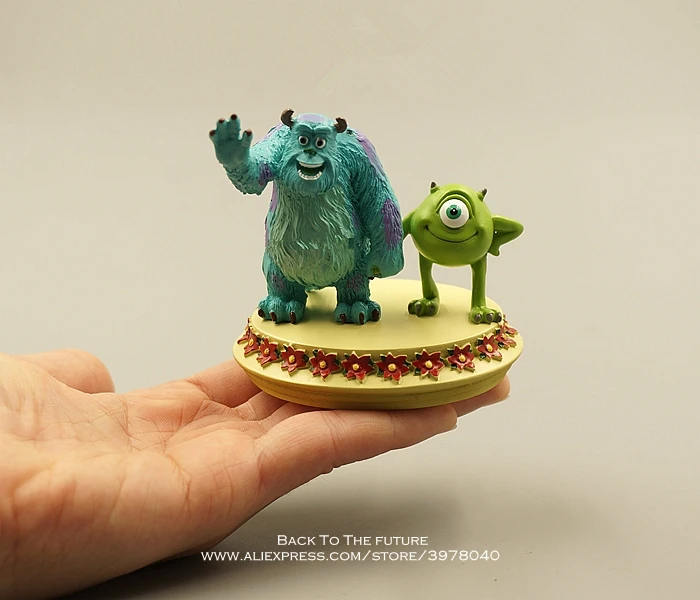 Фигурки из аниме Дисней монстерс Mike Wazowski Mr Q 7 см мини фигурки ПВХ для украшения