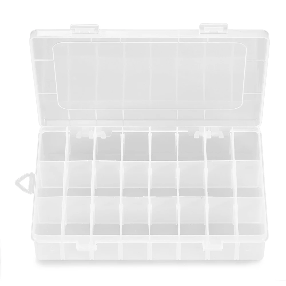 Lixada Fishing Tackle Box 24grids / 36grids Portable Clear Plastic