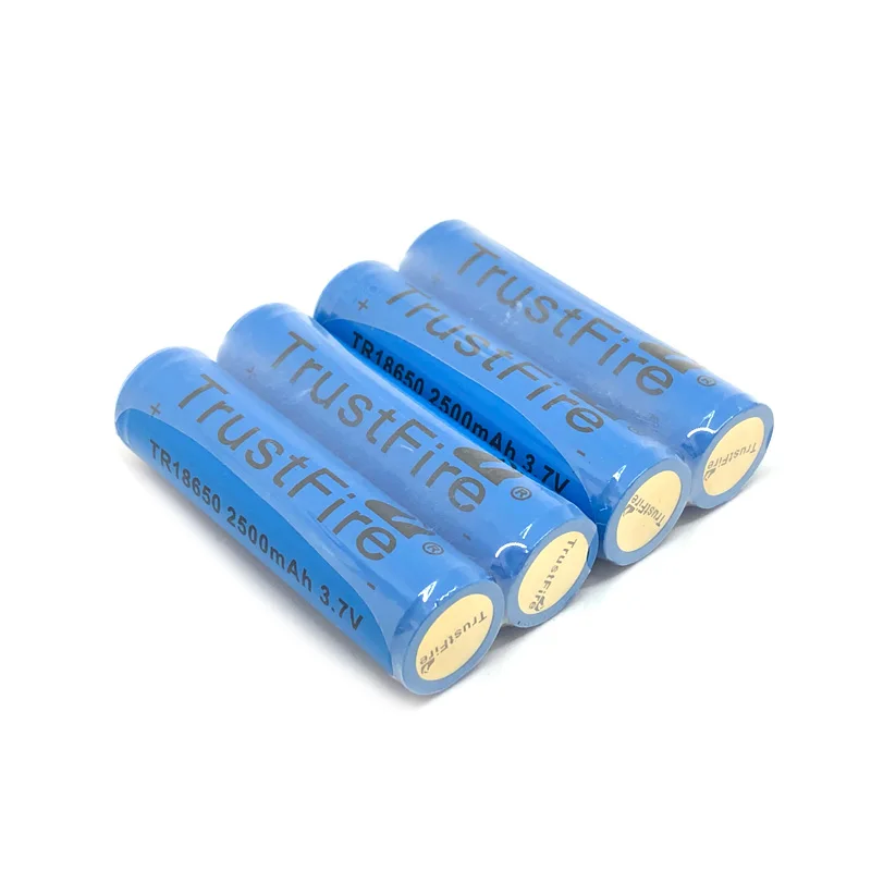 12 шт./лот TrustFire TR18650 3 7 в 2500 мАч 18650 перезаряжаемая литиевая защищенная батарея с