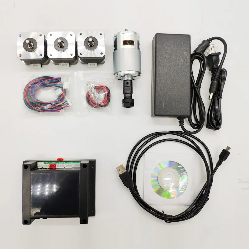 Set1 YOHUIE V3.3-150W GRBL 3-axis CNC система управления лазерный гравировальный станок шаговый электродвигатель вращения шпинделя для DIY домашнее гравировальный станок - Цвет: Set1