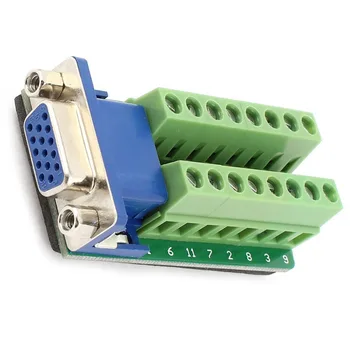 

HFES D-SUB DB15 Female 15Pin Jack Port to Terminal Breakout Board Connector