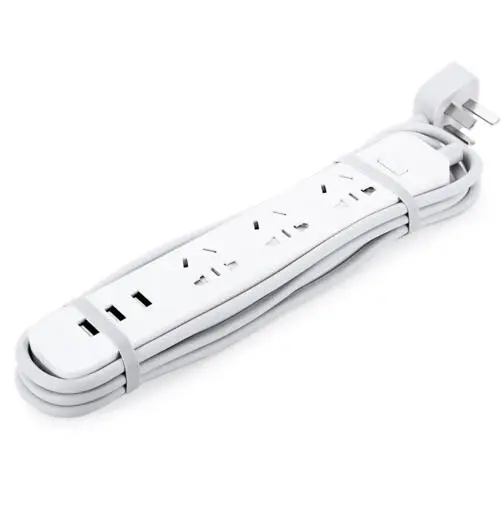 Оригинальный электронный удлинитель питания Xiaomi быстрая зарядка 3 USB + розетки