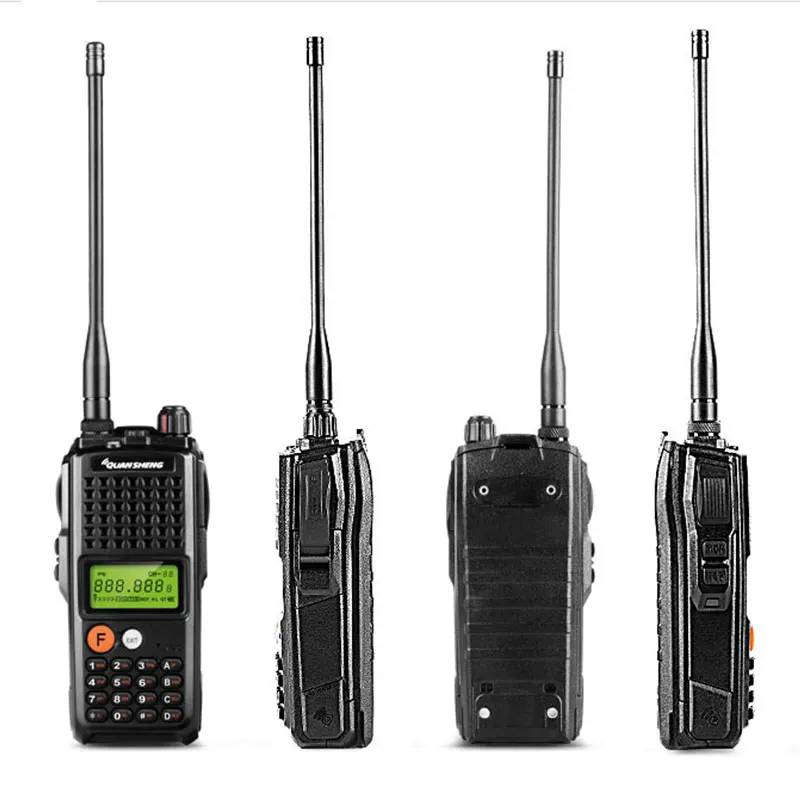 10 Вт QuanSheng TG-K10AT Walkie Talkie 10 км TG K10AT радио Comunicador 10 км UHF400-470MHz дополнительно VHF Band двухстороннее радио 4000 мАч