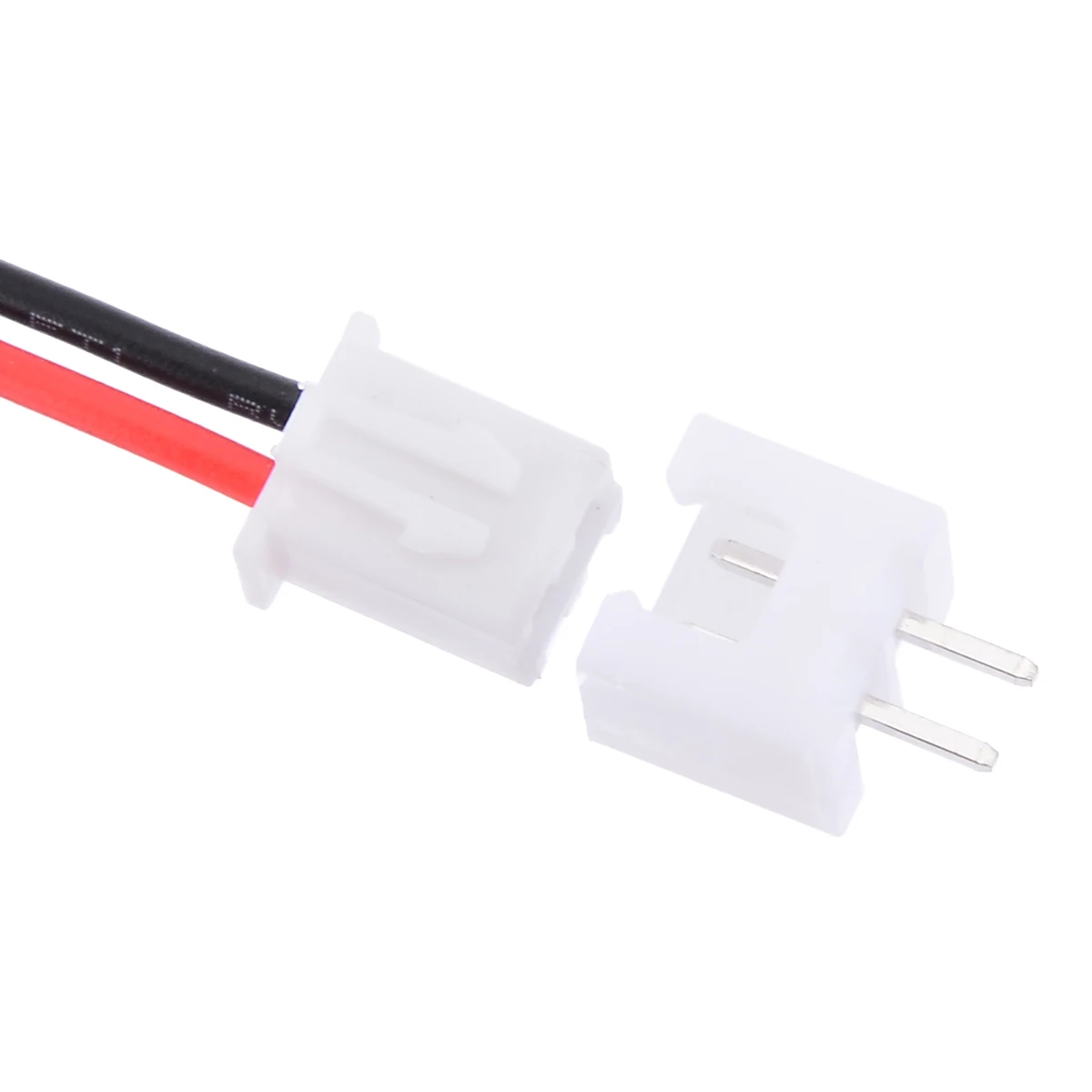 10 Sets Mini Micro 2 Pin JST XH  Connector Plug 2.54mm With 24AWG Wires Cables 150mm Length