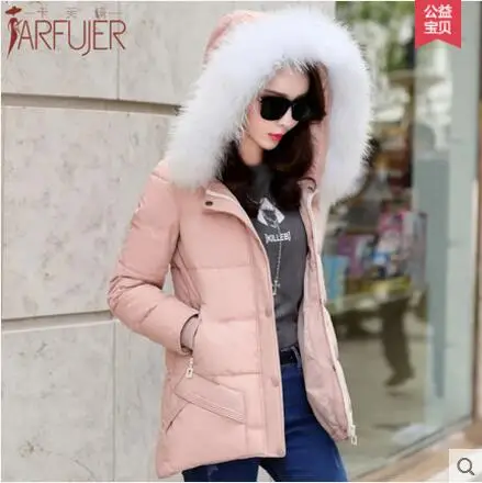 Free shipping More female winter new cultivate one's morality even cap heavy hair tide brought cotton-padded jacket coat / M-3XL