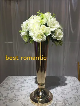 

Free shipment 8PCS/lots iron wedding vase/ flower vase /cm tall/gold