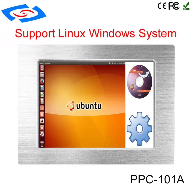 10,1 "Промышленные Класс Intel Atom N2800 двойной основная панель ПК с интерфейс с сенсорным экраном для выполнения Win/Linux OS Применение банк POS