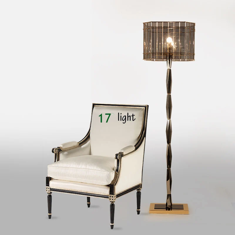 

Factory Outlet Modern Vintage Round Crystal Floor Lamp Light home Lighting Decoration Made By Polaris Lighting