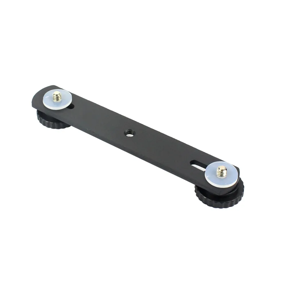Metal T Type Tripod Dual Flash Speedlite Light Bracket Mount Holder with 1/4''Screw Hole for Canon 7DII 70D DSLR Camera |