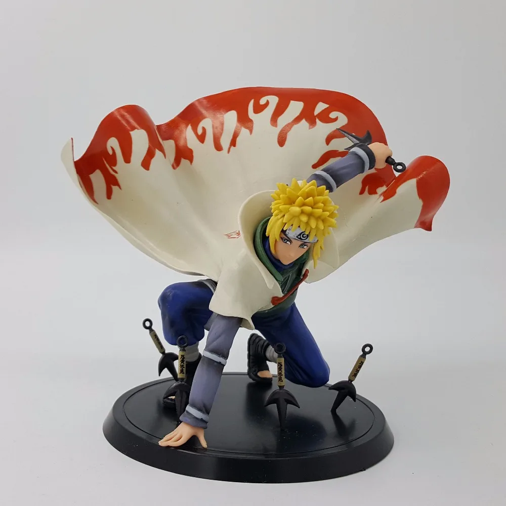 

Naruto Action Figures Anime Uzumaki Naruto Namikaze Minato Shuriken PVC Model Toy Collection Doll Gift