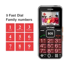 Мобильный телефон для пожилых людей, мобильный телефон для пожилых, русский, 2G, GSM, Bluetooth, две sim-карты, кнопка SOS, сильный фонарь, FM, дешевые сотовые телефоны T88