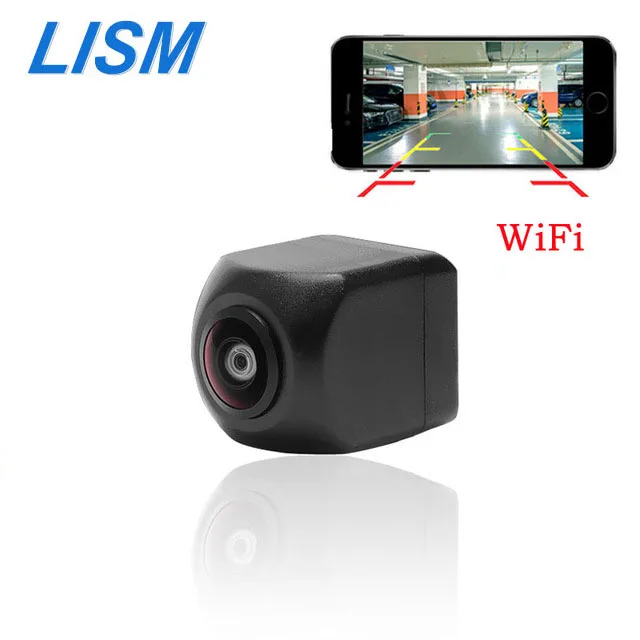 

LISM Parking Rear View Camera Wifi Reverse Camera Night Vision Waterproof Vehicle Backup Cam For IOS Android Phone Monitor