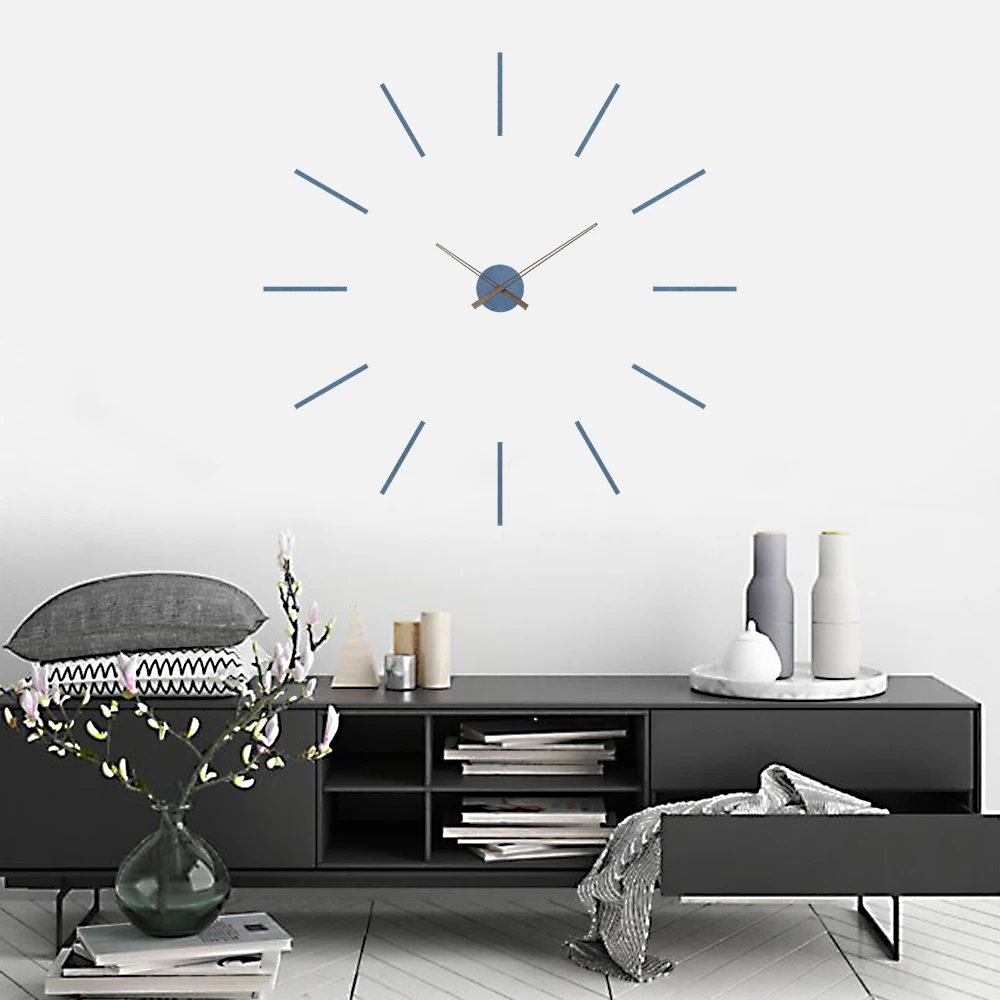 Skup 3D zegar ścienny zegarek DIY naklejki ścienne 2019 nowy przyjazd nowoczesny Design do salonu wystrój domu Horloge Murale Reloj De Pared