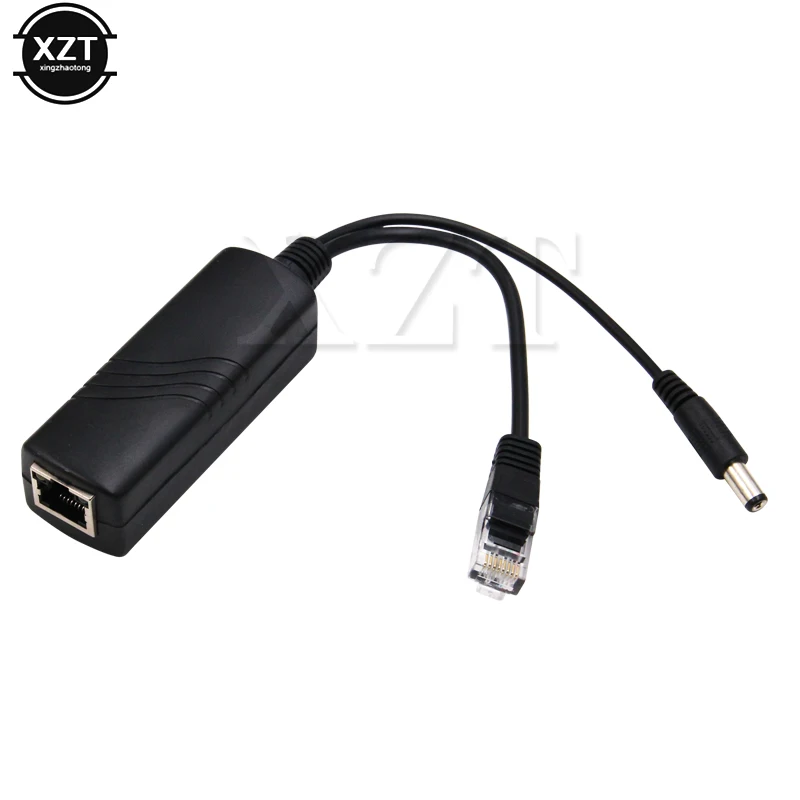 Новый RJ45 кабель адаптер POE переключатель сплиттер инжектор DC 48V до 12V / 5V сепаратор
