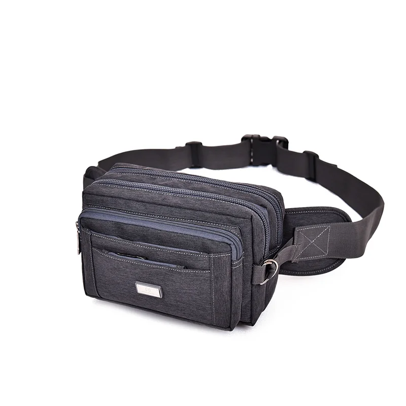 

High Quality Men's Waist Pouch Bum Bag Oxford Casual Zipper Male Chest Bag Fanny Packs Travel Phone Money Male Belt Bags for Men